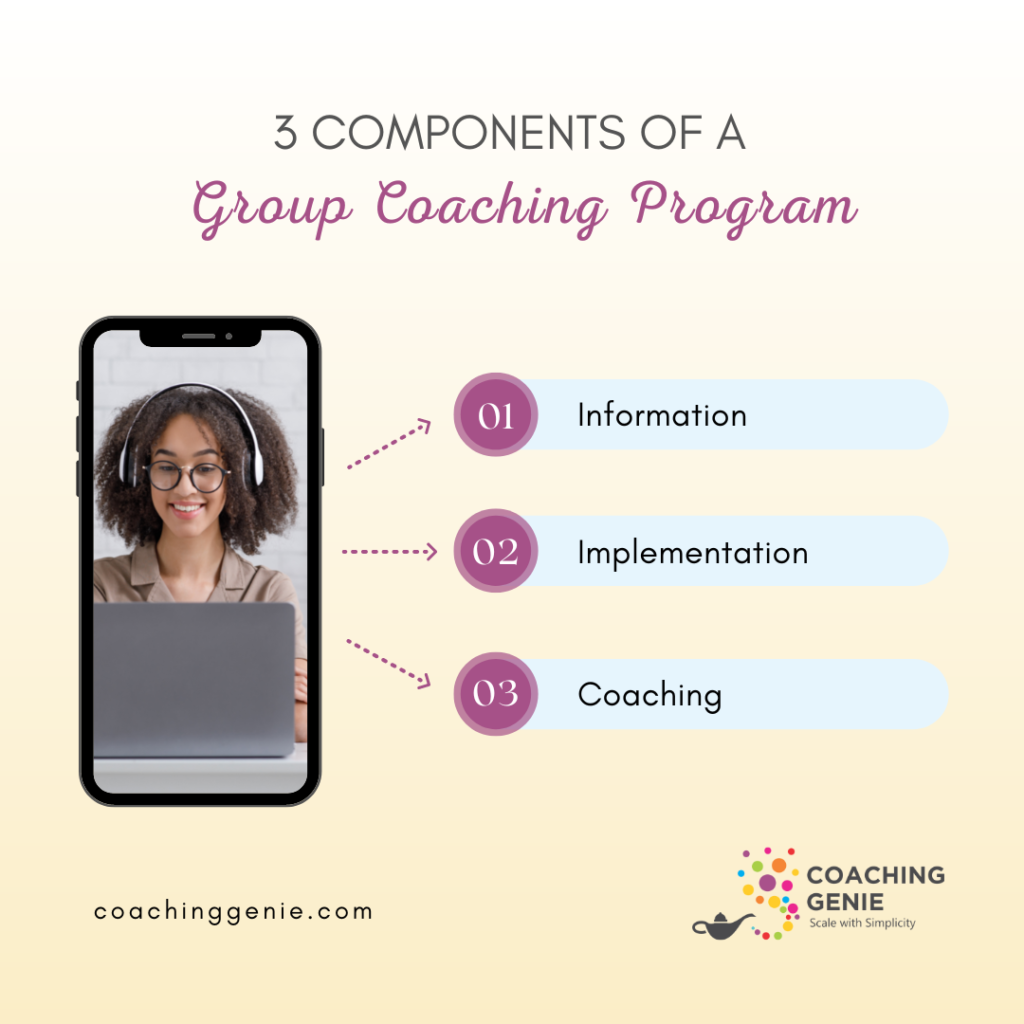 components of a group coaching program