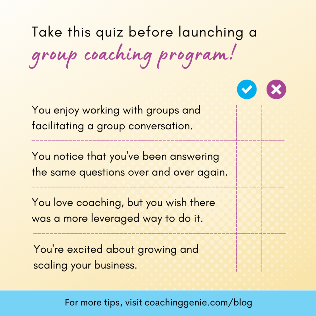 group coaching program