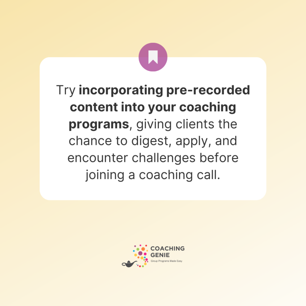 how to create coaching content