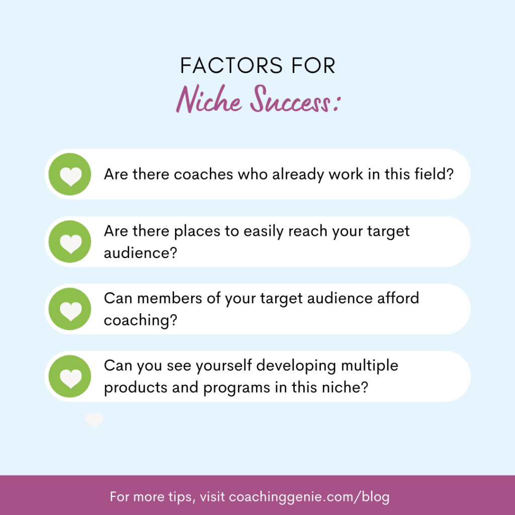 finding a coaching niche